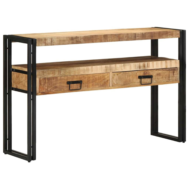 Konsolbord med skuffe Brun 120 x 33 x 75 cm Massivt mangotræ