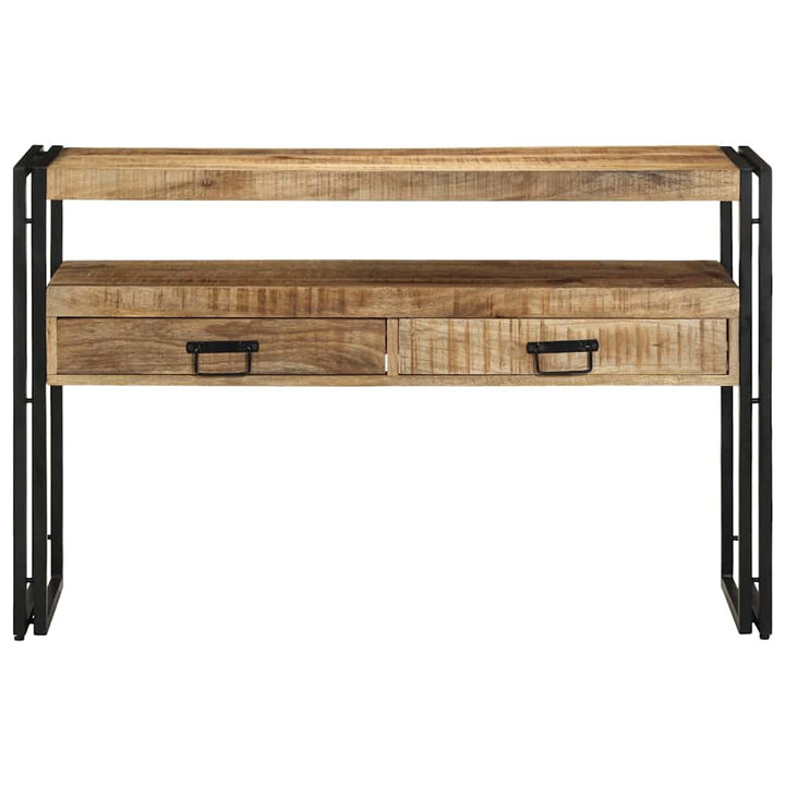 Konsolbord med skuffe Brun 120 x 33 x 75 cm Massivt mangotræ