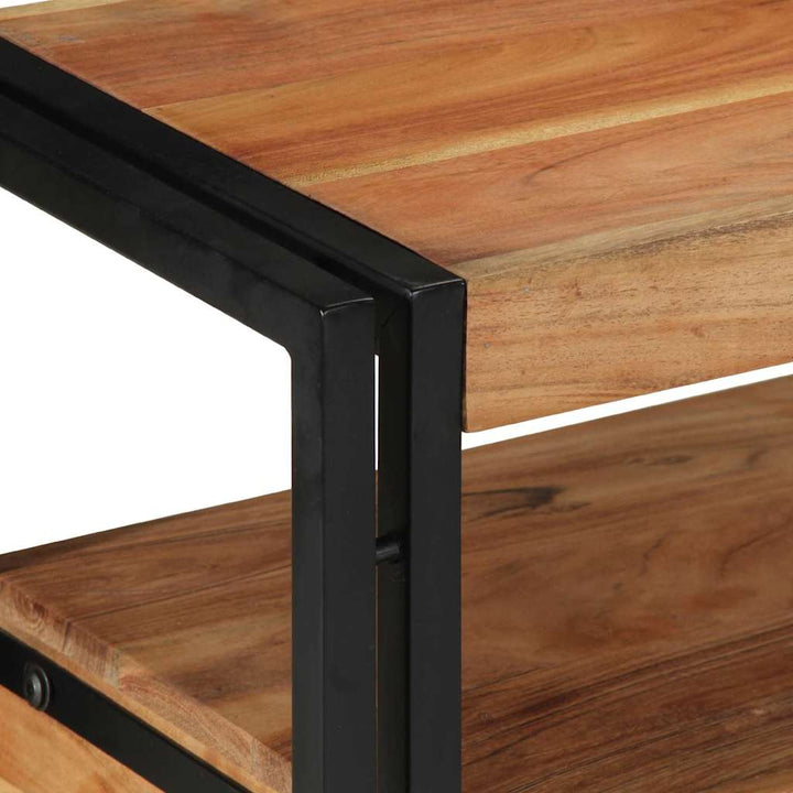 Konsolbord med skuffe Brun 120 x 33 x 75 cm Massivt akacietræ