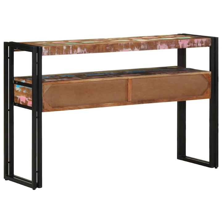 Konsolbord Flerfarvet 120 x 33 x 75 cm Massivt genanvendt træ
