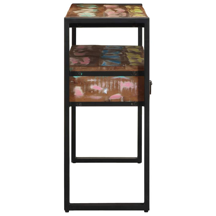 Konsolbord Flerfarvet 120 x 33 x 75 cm Massivt genanvendt træ