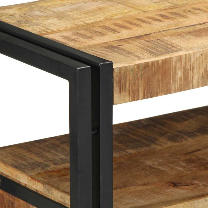 Konsolbord med skuffe Brun 90 x 33 x 75 cm Massivt mangotræ