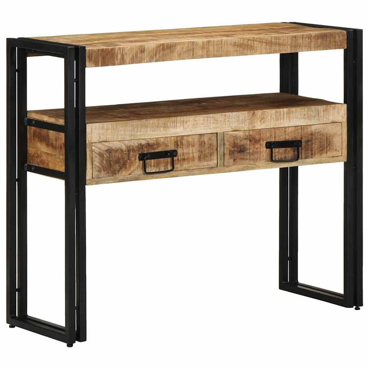 Konsolbord med skuffe Brun 90 x 33 x 75 cm Massivt mangotræ
