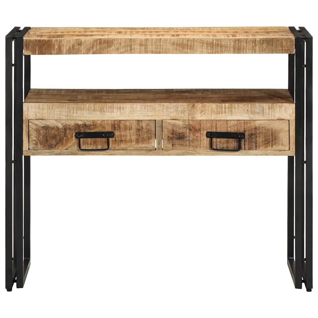 Konsolbord med skuffe Brun 90 x 33 x 75 cm Massivt mangotræ