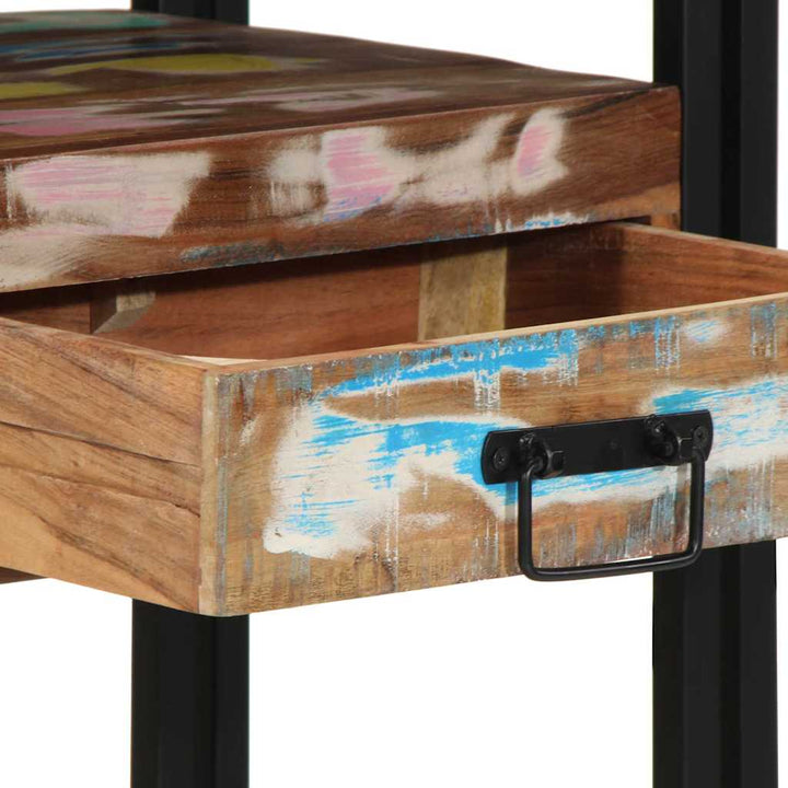Konsolbord Flerfarvet 90 x 33 x 75 cm Massivt genanvendt træ