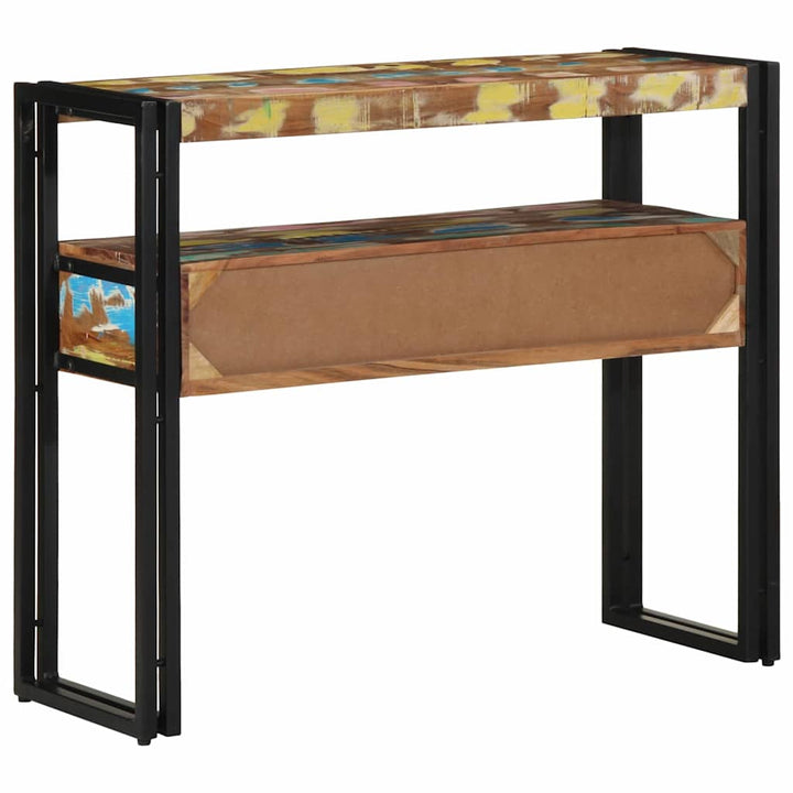Konsolbord Flerfarvet 90 x 33 x 75 cm Massivt genanvendt træ
