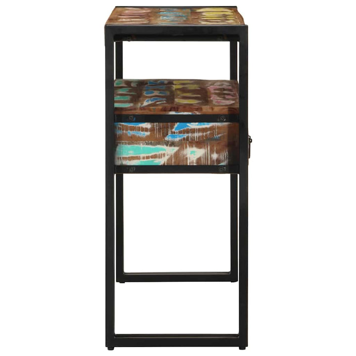 Konsolbord Flerfarvet 90 x 33 x 75 cm Massivt genanvendt træ