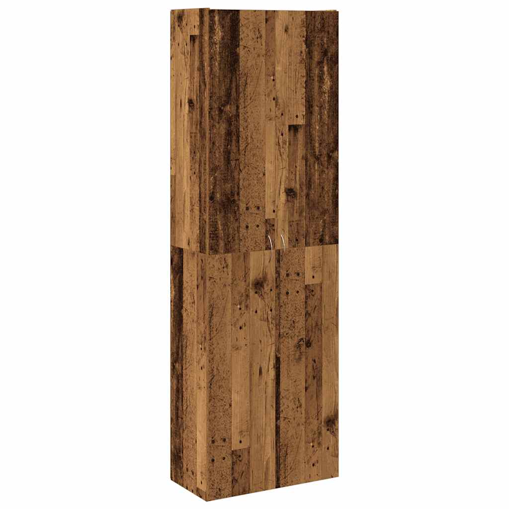 skab 60x32x190 cm konstrueret træ gammelt træ-look