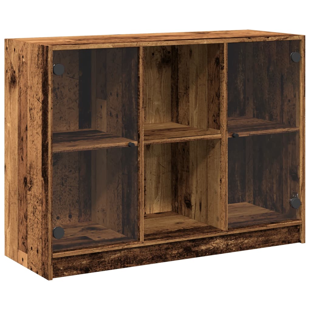 skænk 102x37x75,5 cm konstrueret træ antikt trælook