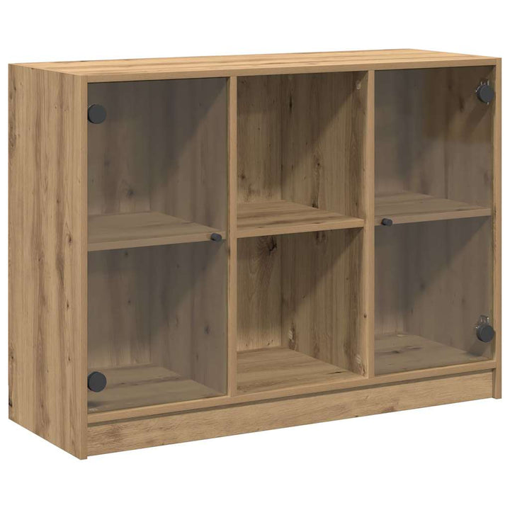 skænk 102x37x75,5 cm konstrueret træ kunsteg