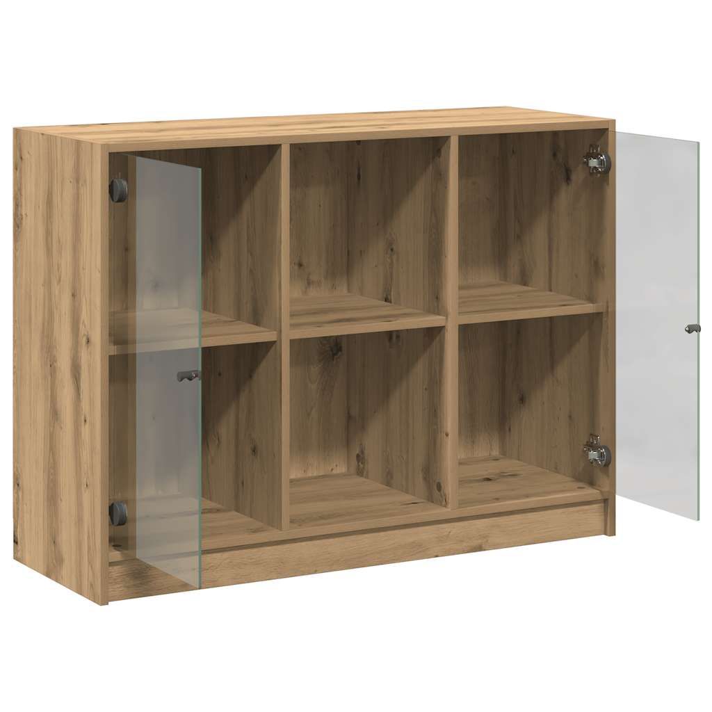 skænk 102x37x75,5 cm konstrueret træ kunsteg