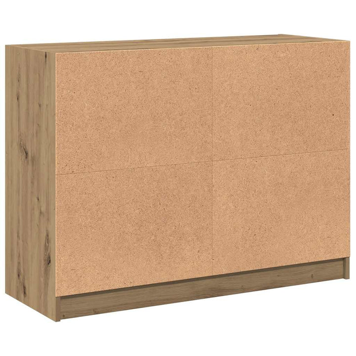 skænk 102x37x75,5 cm konstrueret træ kunsteg
