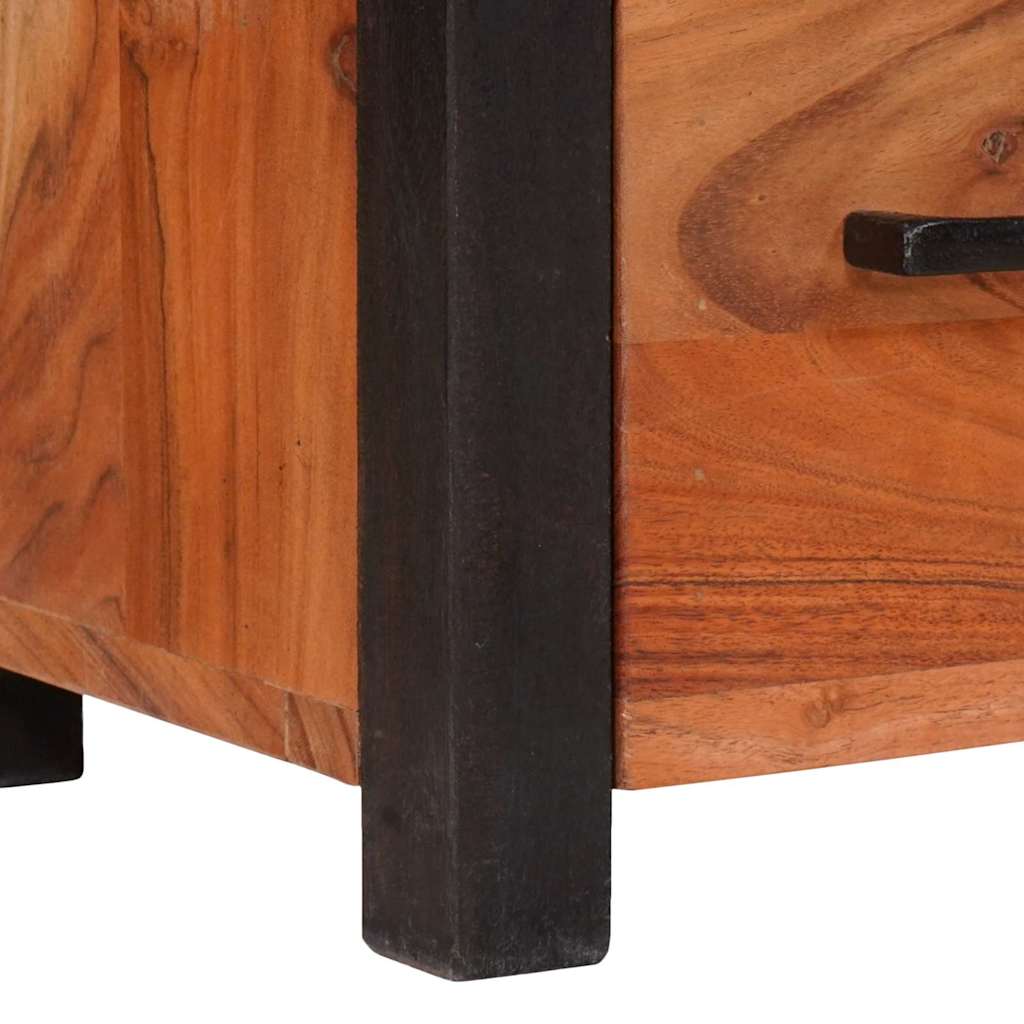 Sideboard 3 pcs Brun 110 x 30 x 75 cm Massivt akacietræ