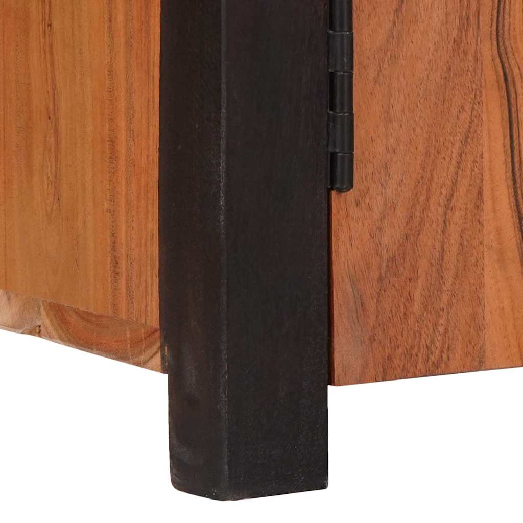 Sideboard 3 pcs Brun 165 x 30 x 75 cm Massivt akacietræ