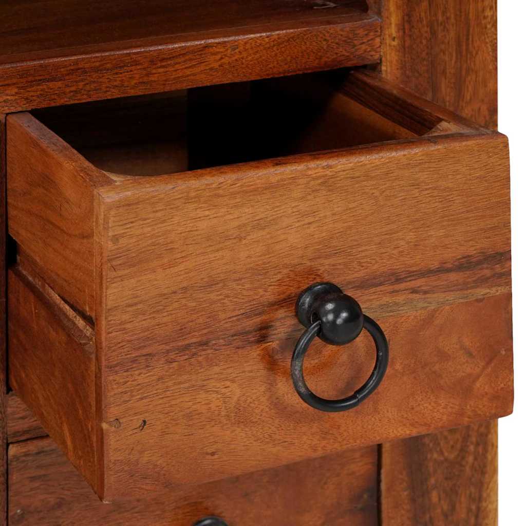 Sideboard med skuffe Brun 80 x 30 x 55 cm Massivt akacietræ