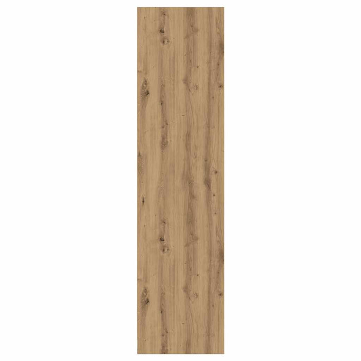 klædeskab 100x50x200 cm konstrueret træ egetræslook