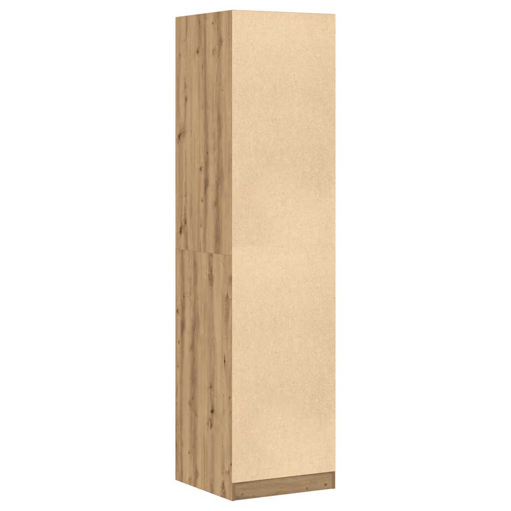 klædeskab 50x50x200 cm konstrueret træ kunsteg