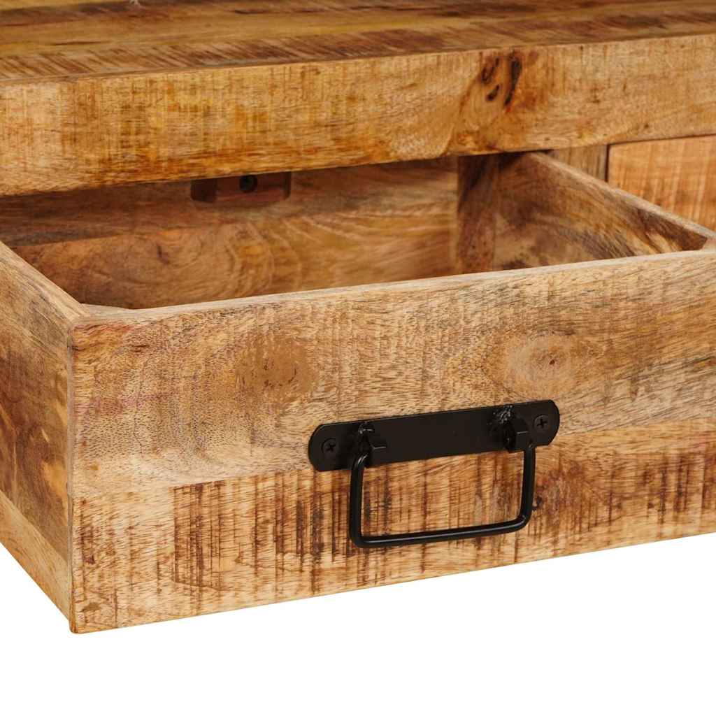 Konsolborde 2 pcs Brun 160 x 33 x 75 cm Solid Mango træ