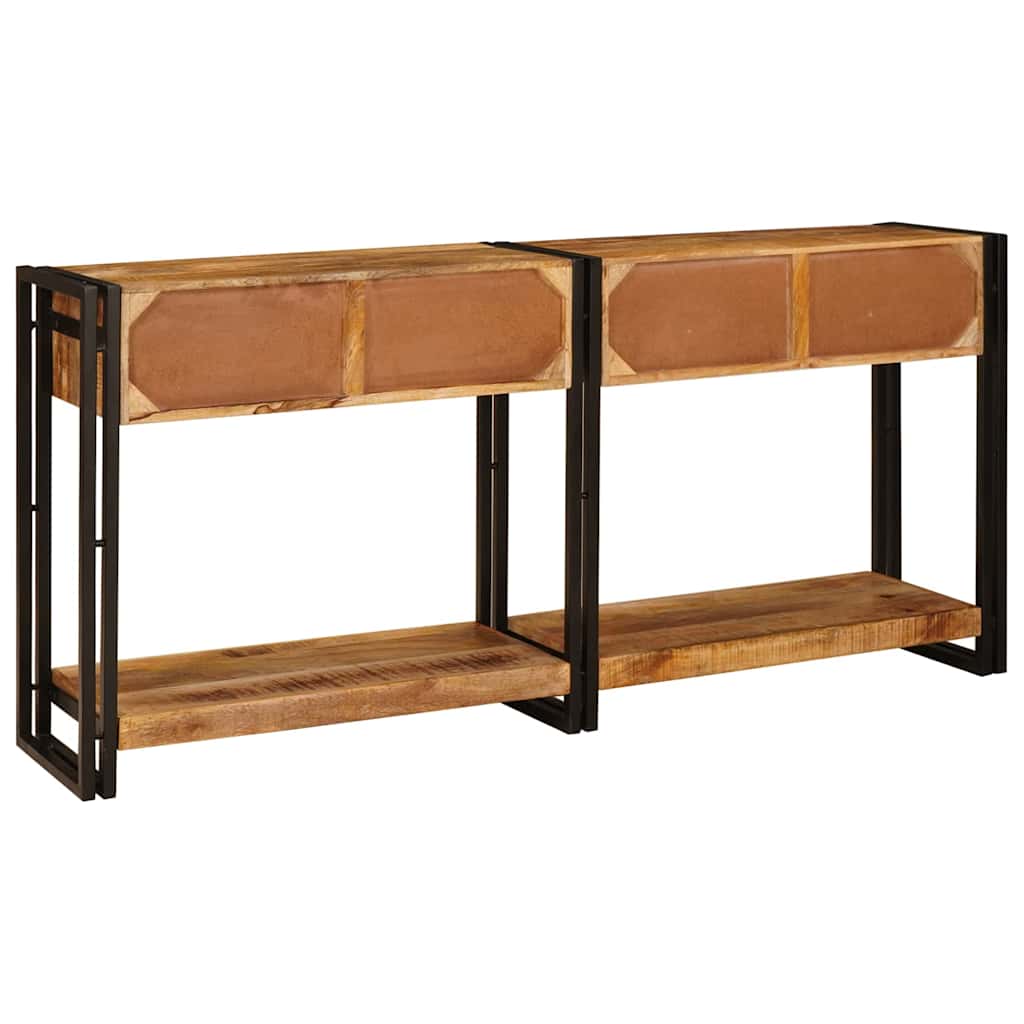 Konsolborde 2 pcs Brun 160 x 33 x 75 cm Solid Mango træ