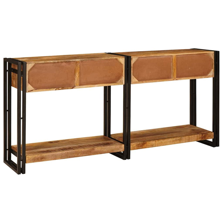 Konsolborde 2 pcs Brun 160 x 33 x 75 cm Solid Mango træ