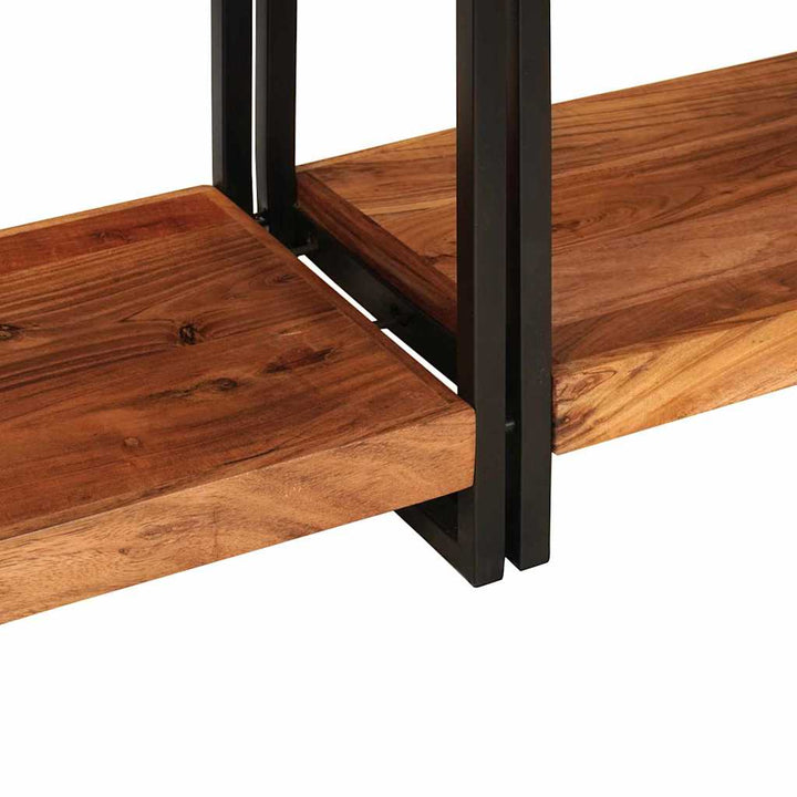 Konsolborde 2 pcs Brun 160 x 33 x 75 cm Solid Akacietræ