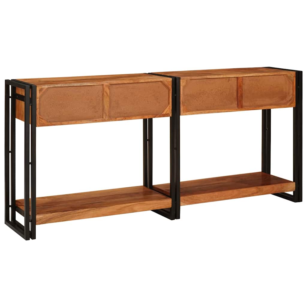 Konsolborde 2 pcs Brun 160 x 33 x 75 cm Solid Akacietræ