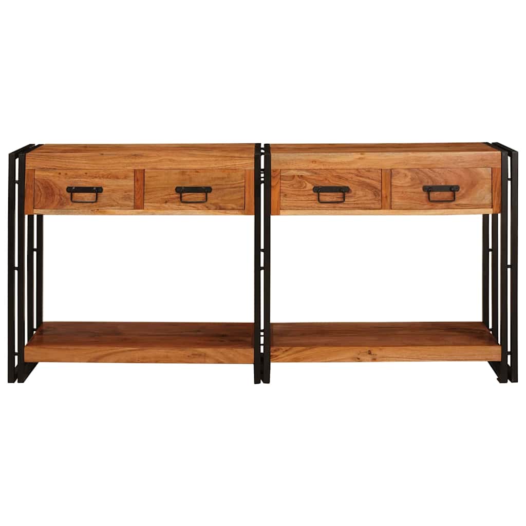 Konsolborde 2 pcs Brun 160 x 33 x 75 cm Solid Akacietræ