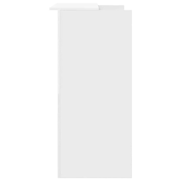 receptionsdisk hvid 100x50x103,5 cm konstrueret træ