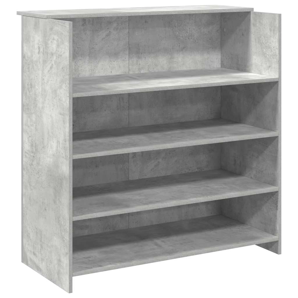 receptionsskranke 100x50x103,5 cm konstrueret træ beton grå