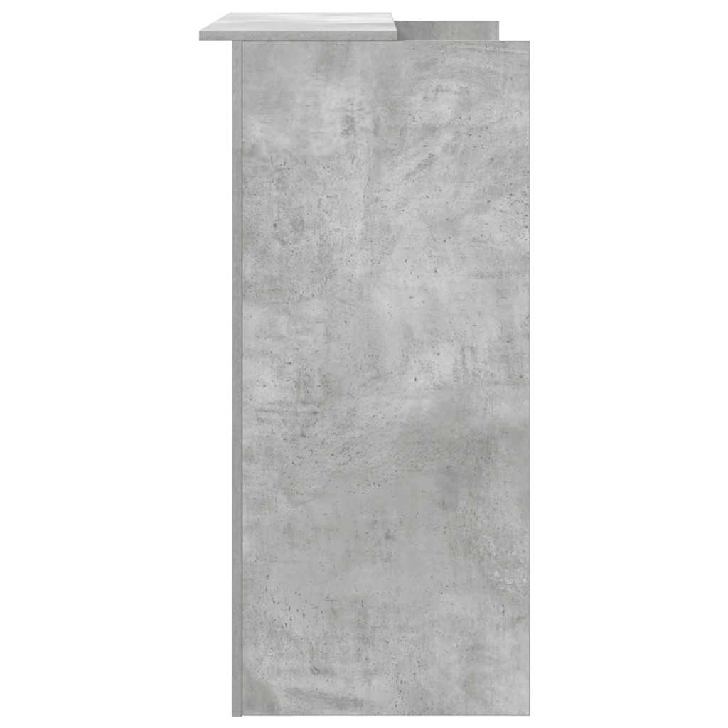 receptionsskranke 100x50x103,5 cm konstrueret træ beton grå