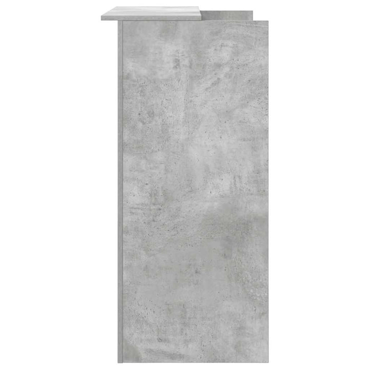 receptionsskranke 100x50x103,5 cm konstrueret træ beton grå