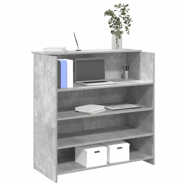 receptionsskranke 100x50x103,5 cm konstrueret træ beton grå