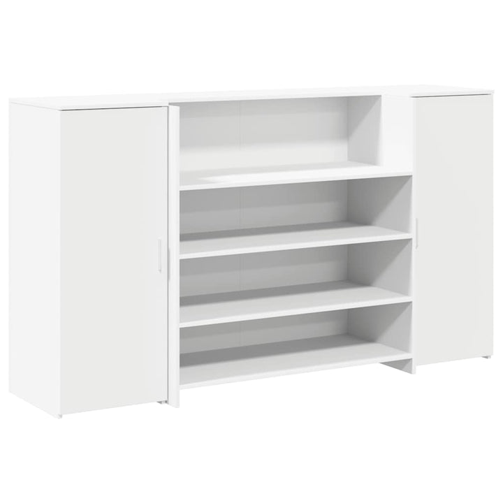 receptionsdisk hvid 180x50x103,5 cm konstrueret træ