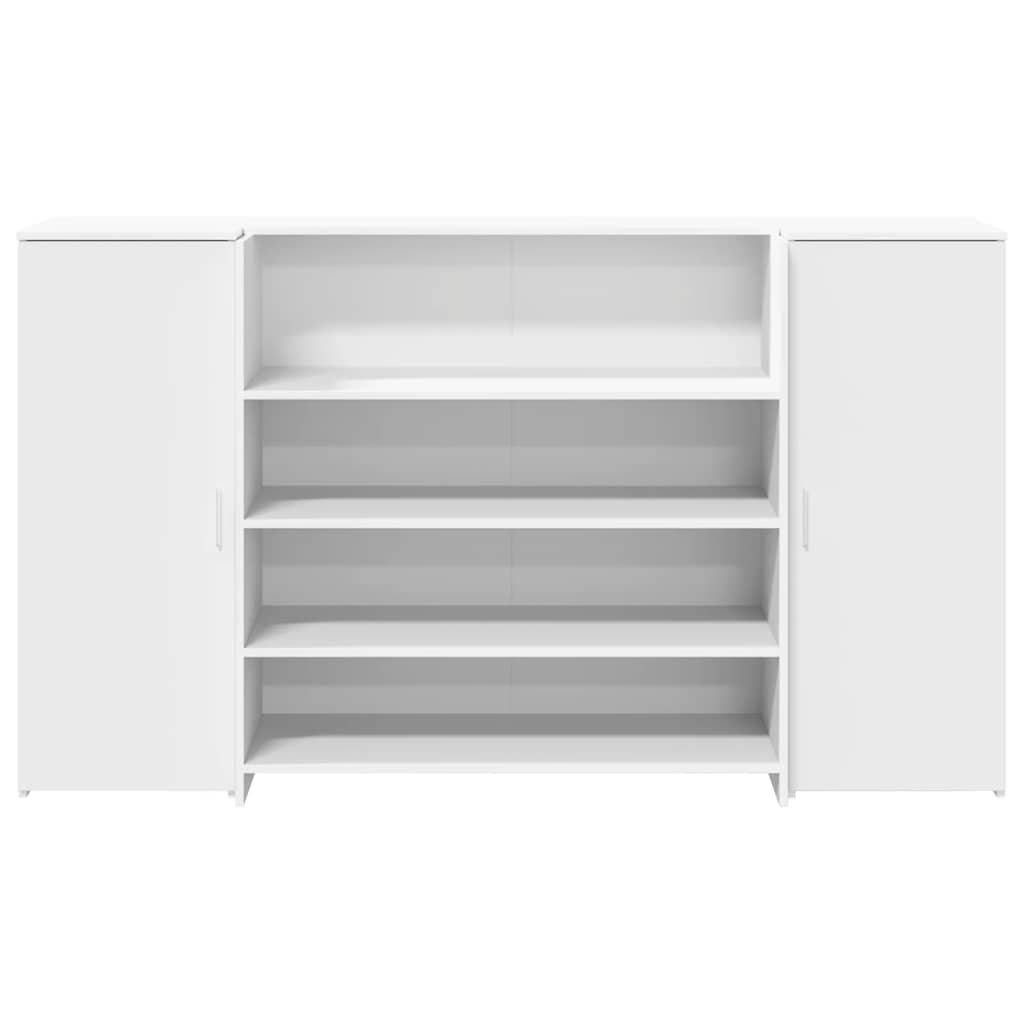 receptionsdisk hvid 180x50x103,5 cm konstrueret træ