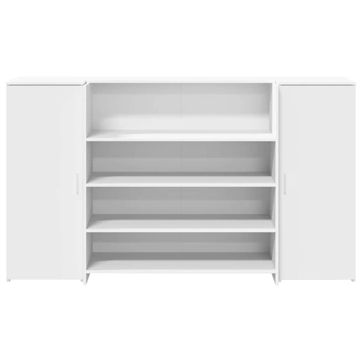 receptionsdisk hvid 180x50x103,5 cm konstrueret træ