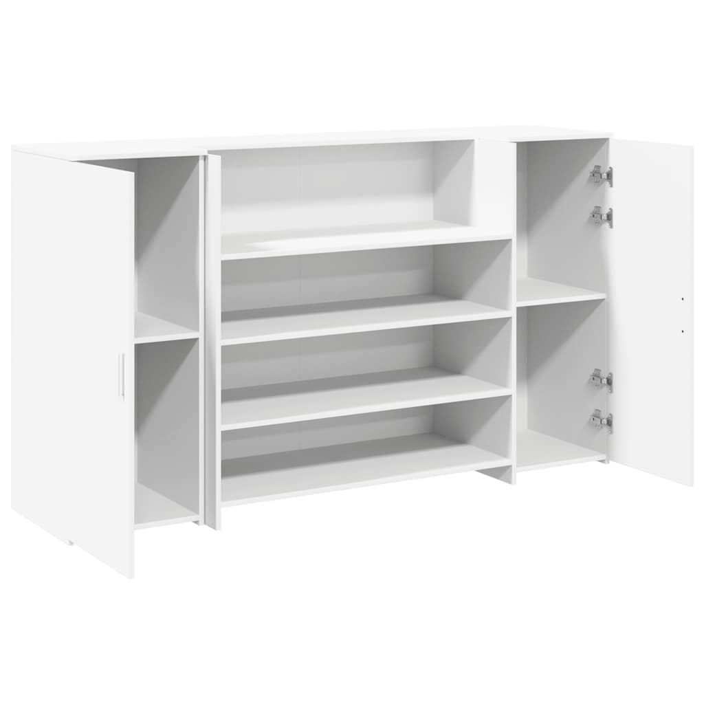 receptionsdisk hvid 180x50x103,5 cm konstrueret træ