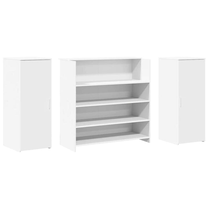 receptionsdisk hvid 180x50x103,5 cm konstrueret træ