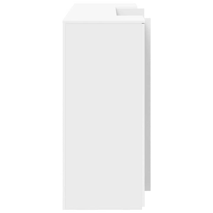 receptionsdisk hvid 180x50x103,5 cm konstrueret træ