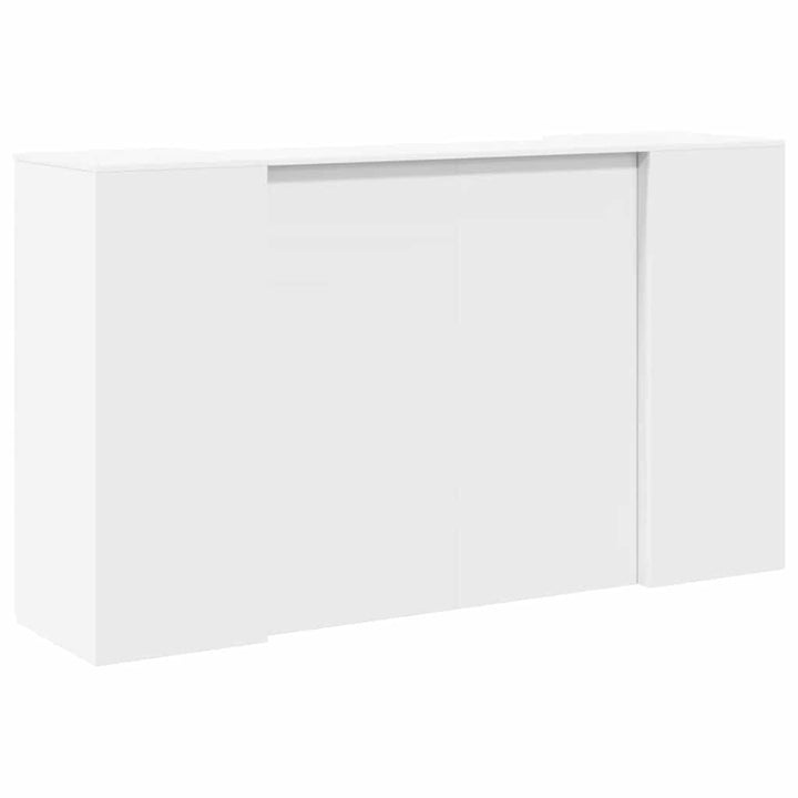 receptionsdisk hvid 180x50x103,5 cm konstrueret træ
