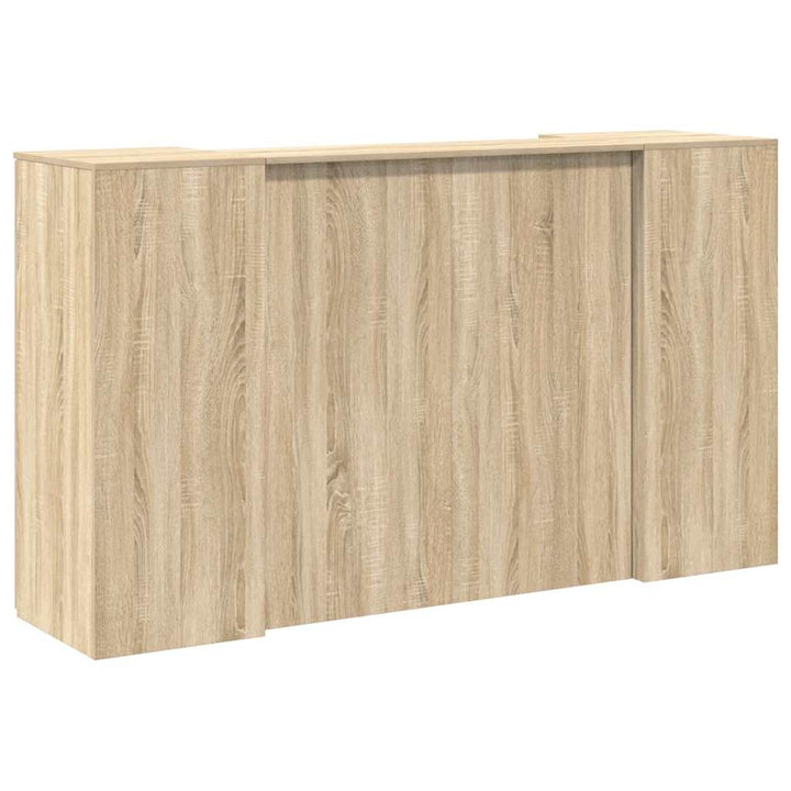 receptionsskranke 180x50x103,5 cm konstrueret træ sonoma-eg
