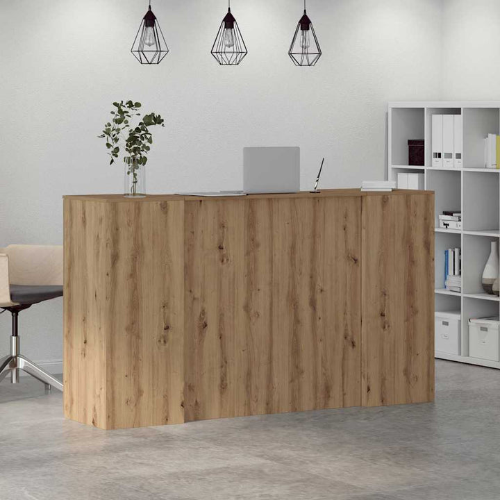 receptionsskranke 180x50x103,5 cm konstrueret træ kunsteg