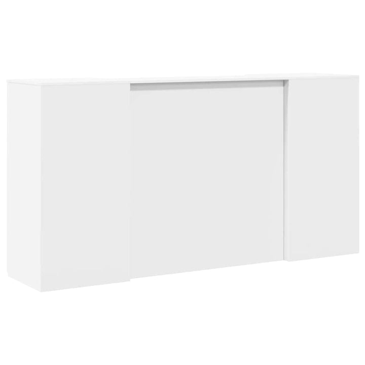 receptionsdisk hvid 200x50x103,5 cm konstrueret træ