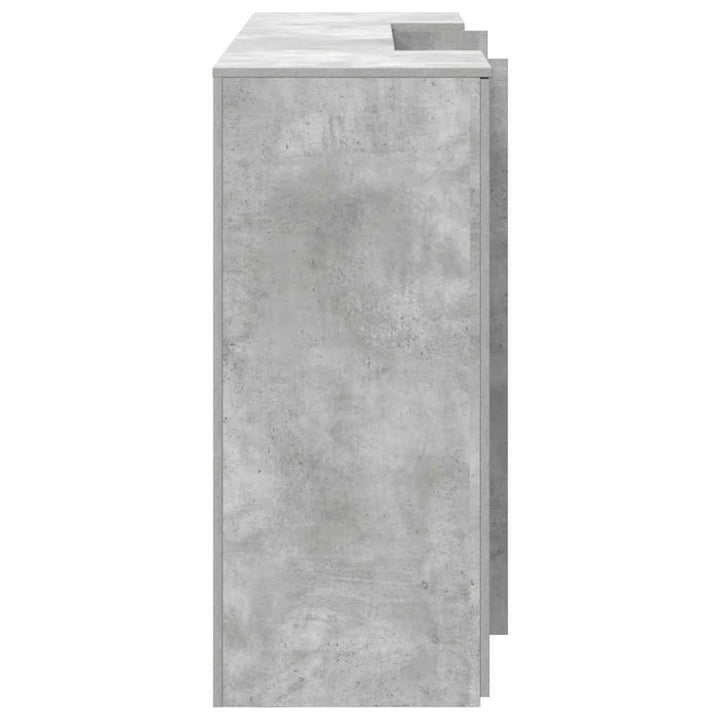 receptionsskranke 200x50x103,5 cm konstrueret træ beton grå