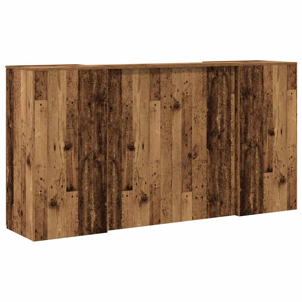 receptionsskranke 200x50x103,5 cm konstrueret træ antikt træ