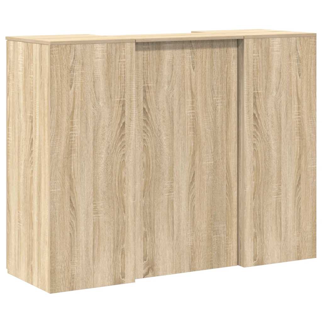 receptionsskranke 135x50x103,5 cm konstrueret træ sonoma-eg