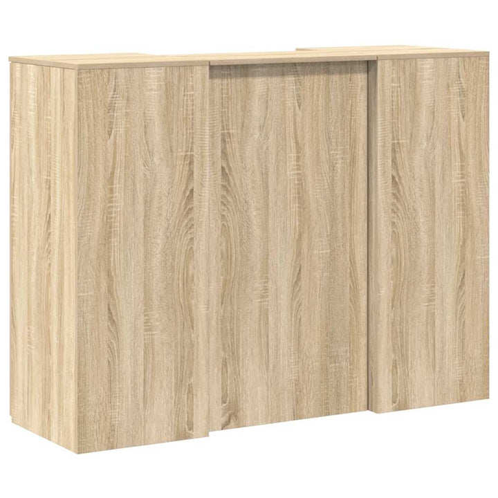 receptionsskranke 135x50x103,5 cm konstrueret træ sonoma-eg