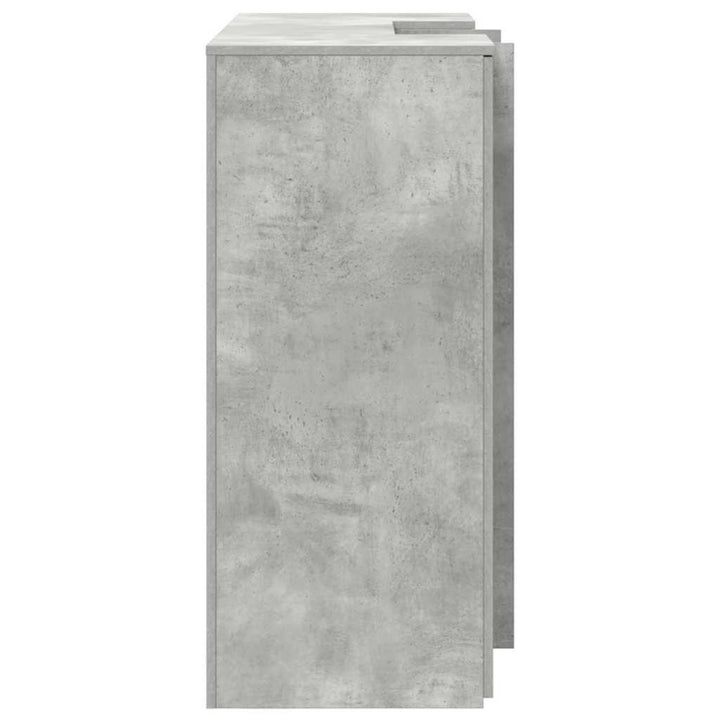 receptionsskranke 135x50x103,5 cm konstrueret træ beton grå