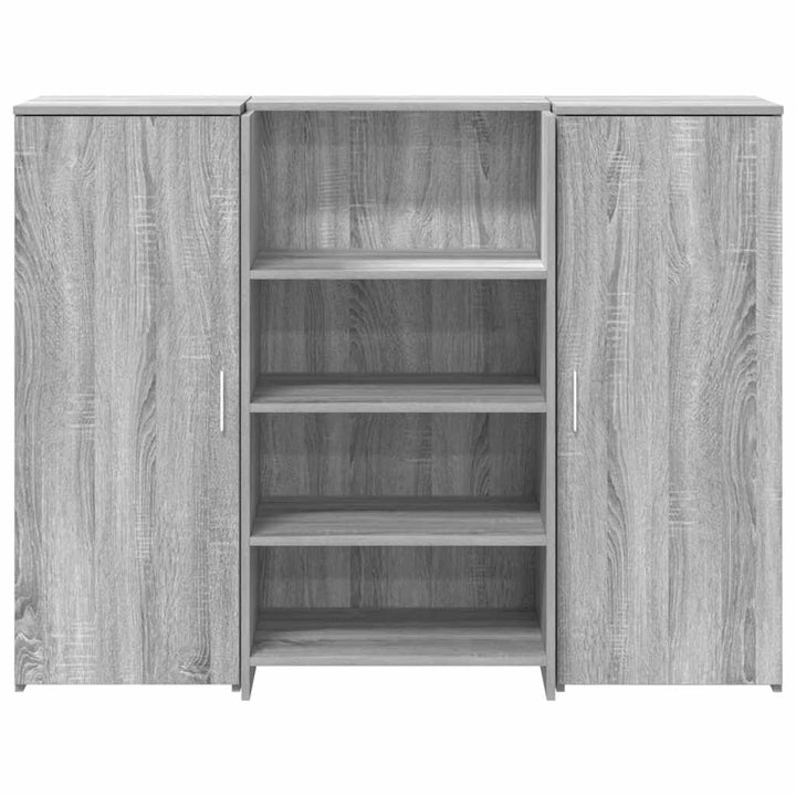 receptionsskranke 135x50x103,5 cm konstrueret træ grå sonoma