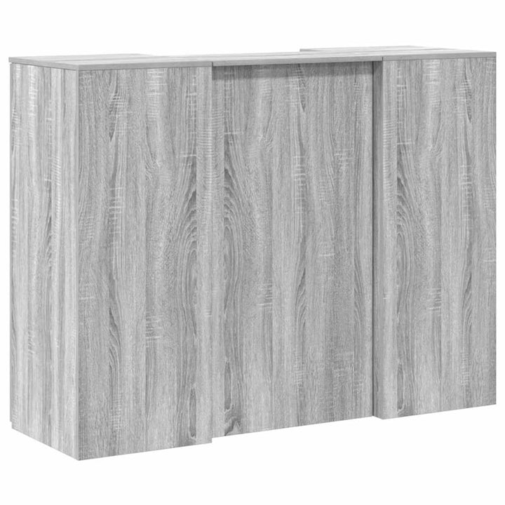receptionsskranke 135x50x103,5 cm konstrueret træ grå sonoma