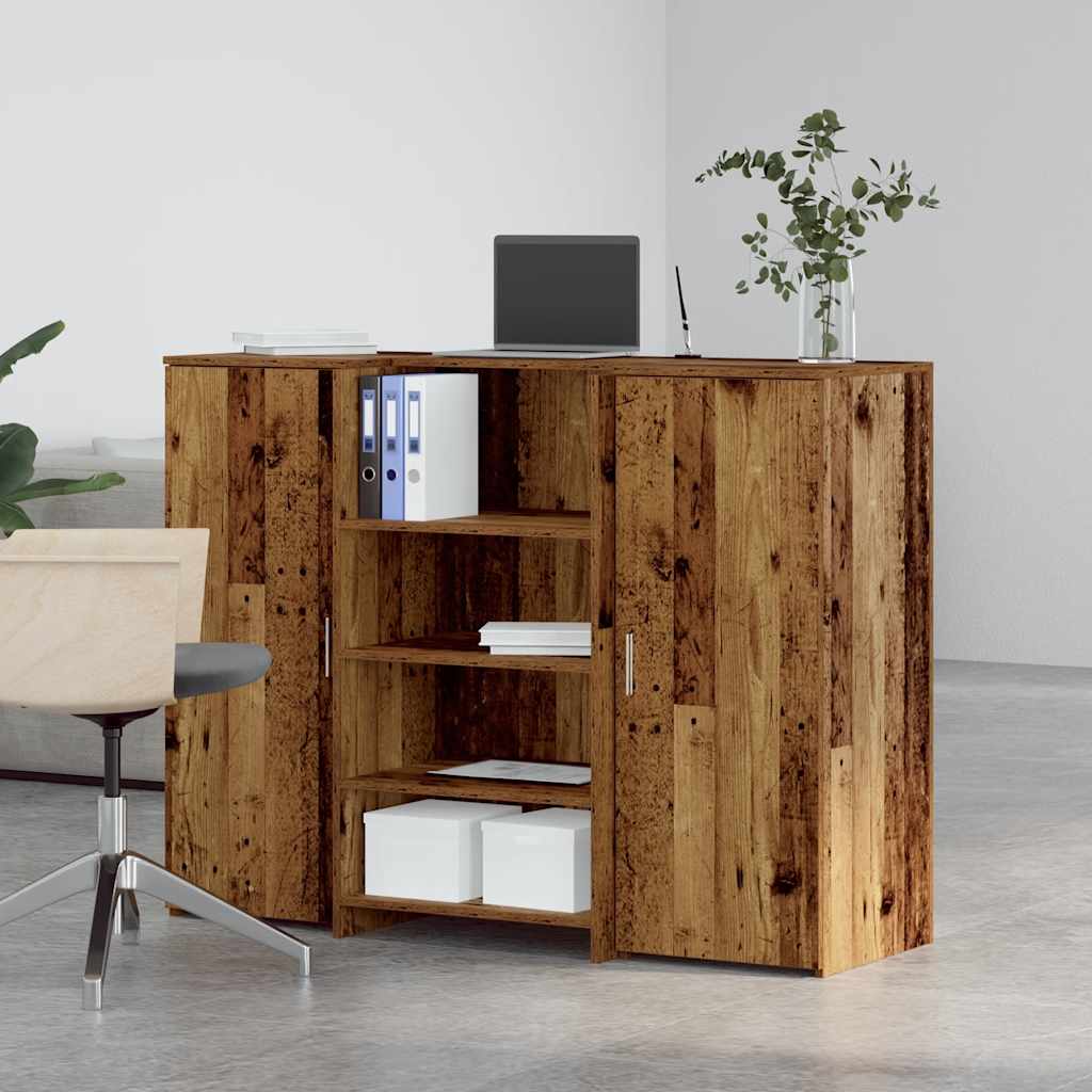 receptionsskranke 135x50x103,5 cm konstrueret træ antikt træ